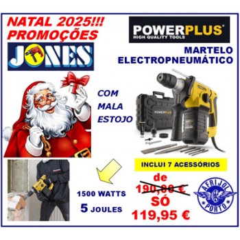 MARTELO ELECTRO PNEUMÁTICO POWERPLUS 1500 WATTS